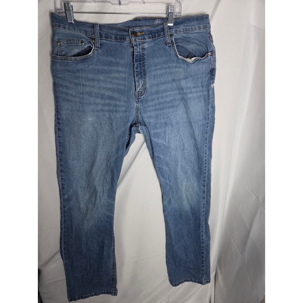 George Bootcut Jeans Mens Blue Medium Wash Regular Mid Bootcut